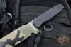 Blackside Customs Tokyo Drifter Fixed Blade Wakizashi- Woodland Topo Camo Blade Finish- Black G-10 Scales- Black HW BSC-TD-WOODTOPO-BLKG10