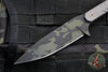 Blackside Customs Fedele X- Tanto Edge- Black Multicam Finish- Titanium Scales BSC-FX-TI-BLKMULTI