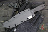 Blackside Customs Recon 1 Fixed Blade- Gray Matter Finish- Black G-10 Scales BSC-ROG1-GM-BLKG10