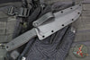 Blackside Customs Recon 1 Fixed Blade- Gray Matter Finished Saw Back Blade- Black G-10 Scales BSC-ROG1-GMSAW-BLKG10