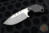 Blackside Customs/Strider Knives SLCC Fixed Blade- Drop Point Edge- Carbon Fiber Scale- Two Tone Gray Matter Blade Finish