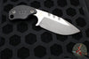Blackside Customs/Strider Knives SLCC Fixed Blade- Drop Point Edge- Carbon Fiber Scale- Two Tone Gray Matter Blade Finish