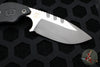 Blackside Customs/Strider Knives SLCC Fixed Blade- Drop Point Edge- Carbon Fiber Scale- Two Tone Gray Matter Blade Finish