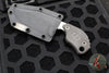 Blackside Customs/Strider Knives SLCC Fixed Blade- Drop Point Edge- Carbon Fiber Scale- Two Tone Gray Matter Blade Finish