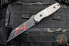 Blackside Customs Americana- Reverse Tanto Edge- Black With Blood Spattered Finish- Titanium Handle Scales BSC-AM-TI-MOC