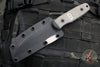 Blackside Customs Americana- Reverse Tanto Edge- Black With Blood Spattered Finish- Titanium Handle Scales BSC-AM-TI-MOC
