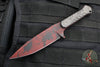 Blackside Customs Fedele X- Tanto Edge- Red Half-Tone Camo- Black Camo Carbon Scales BSC-FX-REDCAMO-CC