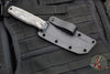 Blackside Customs Kimura Fixed Blade - Black Blade Finish- Black Carbo Camo Scales BSC-K1-BLK-BLKCC