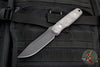 Blackside Customs Plan B Fixed Blade - Black Finish- Black Camo Carbon Scales BSC-PB-BLK-BLKCC