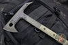Blackside Customs Rykochet- Tomahawk- OD Green Finished- OD Green G-10 Handle Scales- Carbon Fiber Head Scales- Titanium Hardware BSC-T-OD-OD-CF