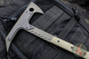 Blackside Customs Rykochet- Tomahawk- OD Green Finished- OD Green G-10 Handle Scales- Carbon Fiber Head Scales- Titanium Hardware BSC-T-OD-OD-CF