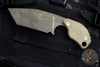 Blackside Customs/Strider Knives SLCC Fixed Blade- Tanto Edge- OD Green G-10 Scale- OD Green 1/2 Tone Camo Blade Finish