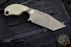Blackside Customs/Strider Knives SLCC Fixed Blade- Tanto Edge- OD Green G-10 Scale- OD Green 1/2 Tone Camo Blade Finish