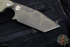 Blackside Customs/Strider Knives SLCC Fixed Blade- Tanto Edge- OD Green G-10 Scale- OD Green 1/2 Tone Camo Blade Finish