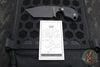 Blackside Customs/Strider Knives SLCC Fixed Blade- Tanto Edge- Black G-10 Scale- Black Blade Finish