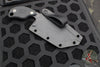 Blackside Customs/Strider Knives SLCC Fixed Blade- Tanto Edge- Black G-10 Scale- Black Blade Finish