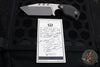 Blackside Customs/Strider Knives SLCC Fixed Blade- Tanto Edge- Carbon Fiber Scale- Two Tone Gray Matter Blade Finish