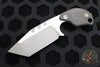 Blackside Customs/Strider Knives SLCC Fixed Blade- Tanto Edge- Carbon Fiber Scale- Two Tone Gray Matter Blade Finish