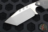 Blackside Customs/Strider Knives SLCC Fixed Blade- Tanto Edge- Carbon Fiber Scale- Two Tone Gray Matter Blade Finish