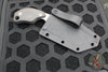 Blackside Customs/Strider Knives SLCC Fixed Blade- Tanto Edge- Carbon Fiber Scale- Two Tone Gray Matter Blade Finish