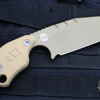 Blackside Customs/Strider Knives SLCC Fixed Blade- Tanto Edge- Coyote Tan G-10 Scale- Coyote Tan Blade Finish