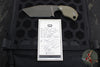 Blackside Customs/Strider Knives SLCC Fixed Blade- Tanto Edge- OD Green G-10 Scale- OD Green Blade Finish