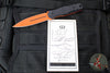 Blackside Customs Phase 7- Double Edge Dagger - Black Aluminum Scales- Orange Finished PBS27 Steel Blade BSC-P7-BLKAL-ORG