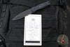 Blackside Customs Phase 7- Double Edge Dagger - Black Aluminum Scales- Tritium Inlay- Black PBS27 Steel Blade BSC-P7-BLKAL-TRIT-BLK