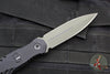 Blackside Customs Phase 7- Double Edge Dagger - Black Aluminum Scales- Tritium Inlay- OD Green PBS27 Steel Blade BSC-P7-BLKAL-TRIT-OD