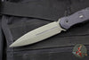 Blackside Customs Phase 7- Double Edge Dagger - Black Aluminum Scales- Tritium Inlay- OD Green PBS27 Steel Blade BSC-P7-BLKAL-TRIT-OD