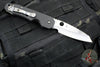 Spyderco Smock Flipper Carbon Fiber Handle Satin Hollow Ground Wharncliffe Button Lock C240CFP
