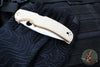 Spyderco Native Chief Folding Knife- Brown Micarta Handle- Cru-Wear Satin Blade C244MPCW