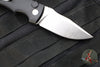 Defiant 7- Valmara- Out The Side (OTS) Auto Knife-  Black Handle- Stonewash Finished Blade