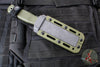 Demko Knives Armiger 4 Fixed Blade- Tanto Edge- Green Handle- Black Blade