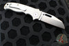 Demko Knives- AD20.5 Shark Lock Knife- Clip Point Or Shark Foot- Smooth Titanium Handle- Stonewash Finished 20CV Blade