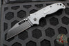 Demko Knives- AD20.5 Shark Lock Knife- Clip Point Or Shark Foot- Grey Grivory Handle- Black DLC Finished D2 Blade