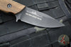 Duane Dwyer Custom Goods Model LD Custom Fixed Blade- Drop Point- USS New Jersey Teak Wood Handle