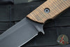 Duane Dwyer Custom Goods Model LD Custom Fixed Blade- Drop Point- USS New Jersey Teak Wood Handle