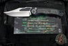 Heretic Wraith Auto- V4 Prototype- Bowie Edge- Black Handle- Fat Carbon Inlay- Flamed Titanium Pivot Collar And Lock Limiter