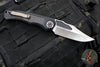Heretic Wraith Auto- V4 Prototype- Bowie Edge- Black Handle- Fat Carbon Inlay- Flamed Titanium Pivot Collar And Lock Limiter