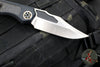 Heretic Wraith Auto- V4 Prototype- Bowie Edge- Black Handle- Fat Carbon Inlay- Flamed Titanium Pivot Collar And Lock Limiter