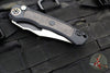 Heretic Wraith Auto- V4 Prototype- Bowie Edge- Black Handle- Fat Carbon Inlay- Flamed Titanium Pivot Collar And Lock Limiter