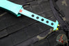 Heretic Hydra OTF Knife-Tanto Edge- Bounty Hunter Finished Handle- Black DLC Full Serrated Blade- Black Hardware H006-6C-BOUNTY SN020