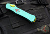 Heretic Hydra OTF Knife-Tanto Edge- Bounty Hunter Finished Handle- Black DLC Full Serrated Blade- Black Hardware H006-6C-BOUNTY SN020