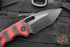 Heretic Knives Medusa Auto Knife- Recurve Edge- Red And Black G-10 Handle- Black DLC Blade H012-6A-G10/RED