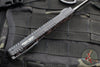 Heretic Cleric 2 OTF Auto- Tanto Edge- Black Handle- Red Camo Carbon Inlay- Black DLC Plain Edge Blade H019-6A-RD/CC