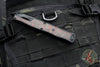 Heretic Cleric 2 OTF Auto- Tanto Edge- Black Handle- Red Camo Carbon Inlay- Black DLC Plain Edge Blade H019-6A-RD/CC