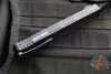 Heretic Cleric 2 OTF Auto- Tactical- Double Edge- Black Handle- Black DLC Full Serrated Edge Blade- Black HW H020-6C-T