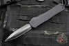 Heretic Manticore-X OTF Auto- Double Edge- Tactical- Black Frag Pattern Handle- DLC Finished Black Blade- Black HW H032F-6A-T