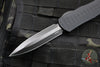 Heretic Manticore-X OTF Auto- Double Edge- Tactical- Black Frag Pattern Handle- DLC Finished Black Blade- Black HW H032F-6A-T